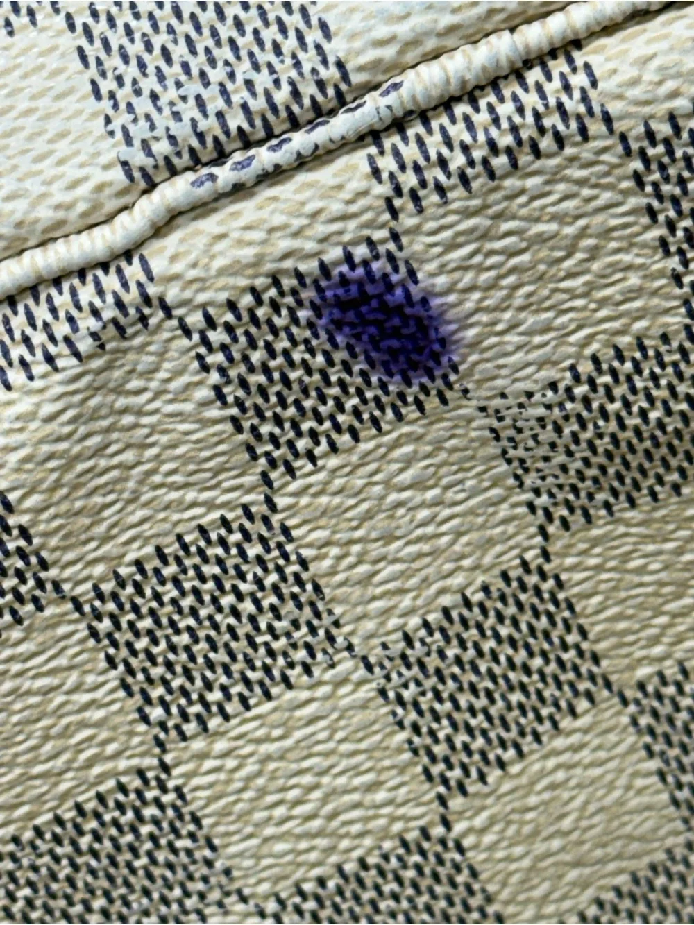LOUIS VUITTON Neverfull MM White Damier Azur Tote Shoulder Bag Purse N40604$2240